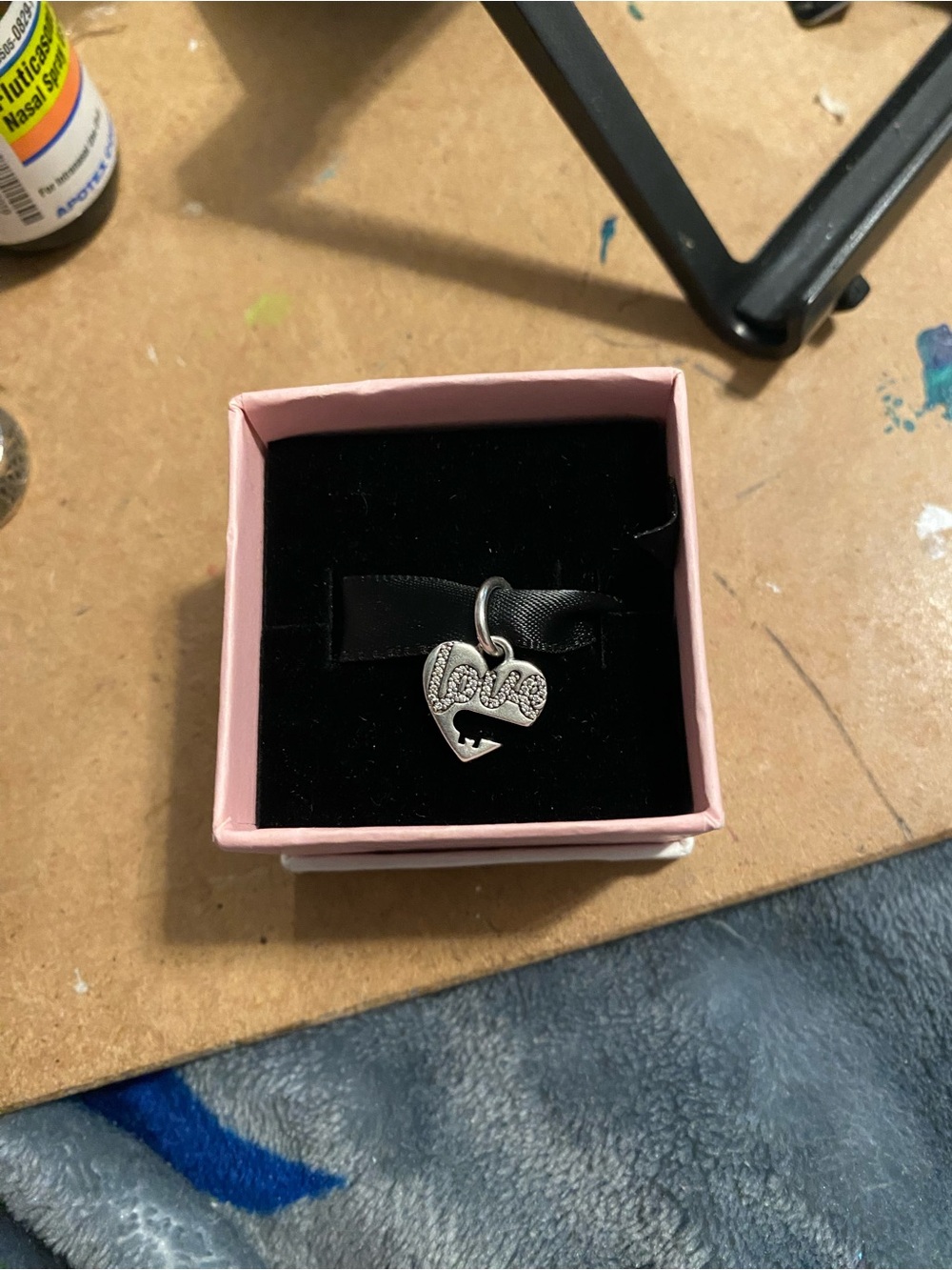 pandora love heart charm without key